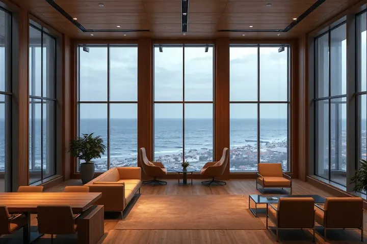 A coworking space and conference halls