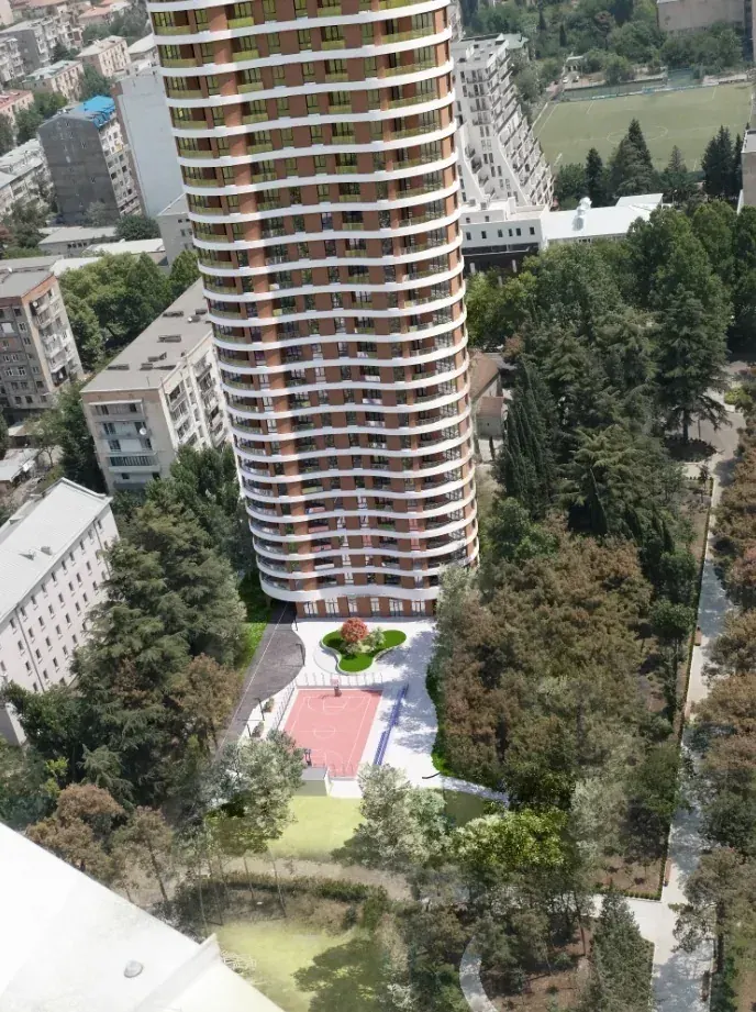 Tbilisi Gardens — вид с высоты, парк 21 000 м²